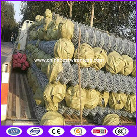 Hot Dipped Galvanized Chain Link Fencing , Horse / Panda / Deer Farm Fencing