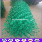Green color 100x100 opening 5 foot chain link fence with low carbon steel wire
