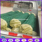 PVC Coated 80x80 opening chain link fence post spacing for architecture in Green color