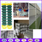 Green color Vinyl coated chain link fencing with fused and bonded coating