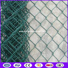 PVC coated chain link fencing with RAL 6005 green colour