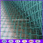 Green color Vinyl coated chain link fencing with fused and bonded coating
