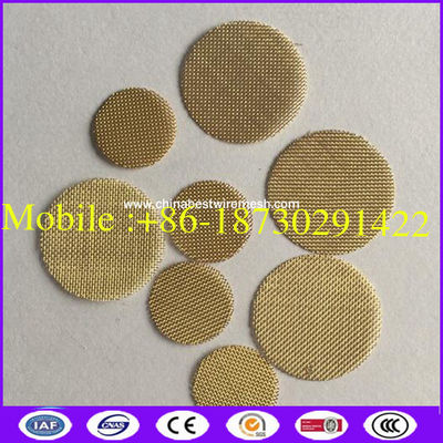 Brass Wire Mesh Screens for Smoking Pipe Airflow Enhancement ISO CE Certified
