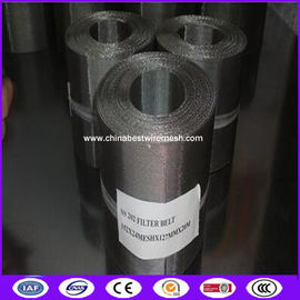 China 72x15mesh 127mm width,10mtr length Automatic Continous Belt Screen Filter Mesh with Fine filtration