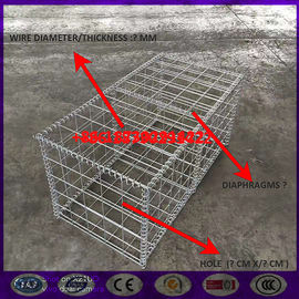 2x1x0.15m Hot dipped galvanized Gabion Stone Box Mesh for landscape