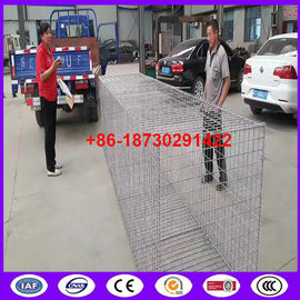 High Tensile Galvanized Steel Wire Welded Gabion Box Wear And Abrasion Resistance for stone keeping