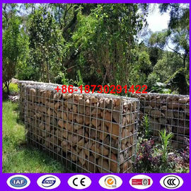 High Tensile Galvanized Steel Wire Welded Gabion Box Wear And Abrasion Resistance for stone keeping