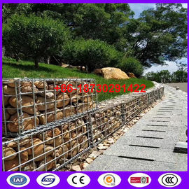 4 feet high, 4 feet deep  by 8 feet length welded gabion basket building a retention wall