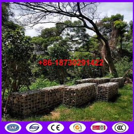 4 feet high, 4 feet deep  by 8 feet length welded gabion basket building a retention wall