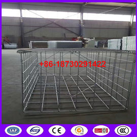 1 m high Professional Welded Wire Galfan Galvanised 75mm x 75mm Mesh Type Gabion for wall