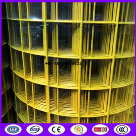 Yellow color PVC coating Holland wire mesh fence 30mmx30 mm Hole opening ​ in 1.2 meter height