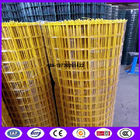 Yellow color PVC coating Holland wire mesh fence 30mmx30 mm Hole opening ​ in 1.2 meter height