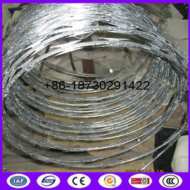 18" Diameter Razor Ribbon Helical Ribbon Barbed Wire Each Coil 50 Feet Length, 5 Coils /Box