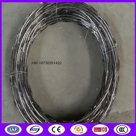 600 MM outside diameter Barb Tape Concertina razor wire CBT 65 SS 304 (Stainless Steel) with Heavy Galv. Core wire