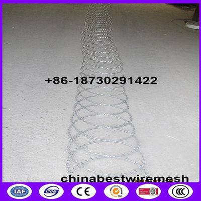 500mm coil diameter flat panel razor wire for wall top installation