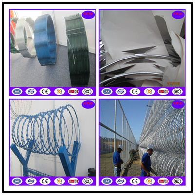 high security razor barbe wire  cage for Military Prison Barriers fence