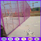 Pink color chain link fence wire mesh for basketball court made in china