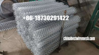 hot dipped galvanized 2.2mm x 25mm opening chain link fence roll mesh