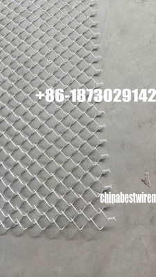 hot dipped galvanized 2.2mm x 25mm opening chain link fence roll mesh