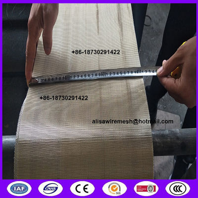 90 micron copper wire mesh belt of reverse dutch weaving  in 300mm width for HDPE production