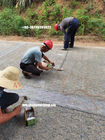 Gabion road reinforced planar grid material used for the structural reinforcement of asphalt pavements