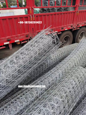 Reinforced Hexagonal road Mesh with transverse rod  to Strengthen the Road