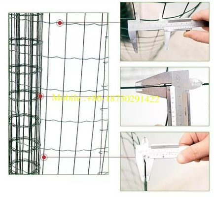 Green PVC Welded Wire Steel Mesh Euro Fence