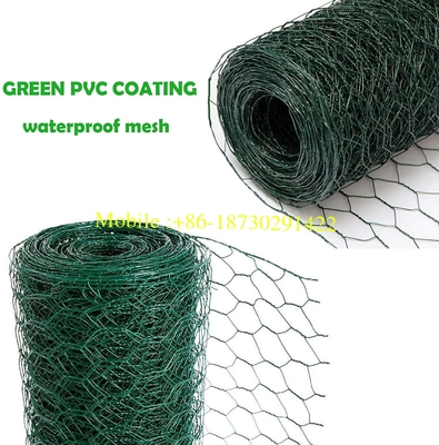 PVC Coated Hexagonal Wire Netting / Chicken Wire Mesh