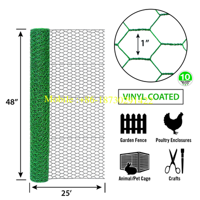 13mmx13mm PVC Coated Hexagonal Chicken Wire Mesh