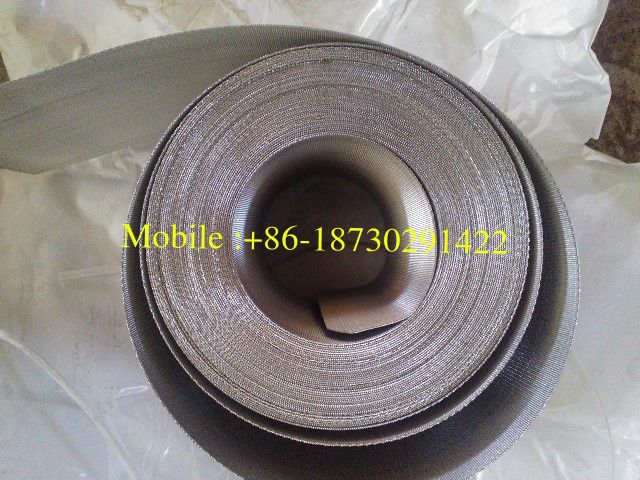 Automatic stainless steel wire mesh filter belt for woven sacks