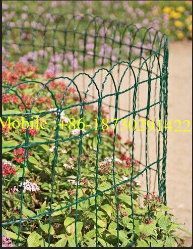 Flower garden border fence