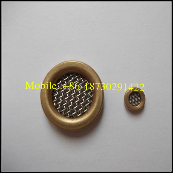 Sus 304 Brass Edge Closed Wire Mesh Filter Discs