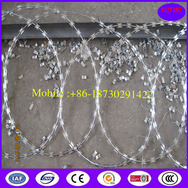 Low Price High Security Flat Wrap Razor Wire for Prison for Military for Separation