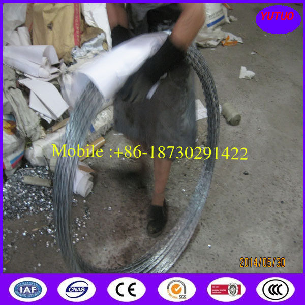 High Tensile Hot Dipped Galvanized Sharp Razor Barbed Wire for Security Fence