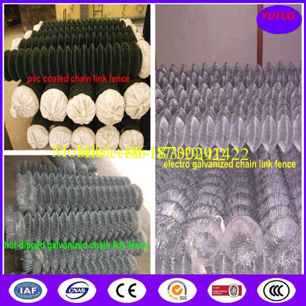 Hot Galvanized and PVC Coated Chain Link Fence