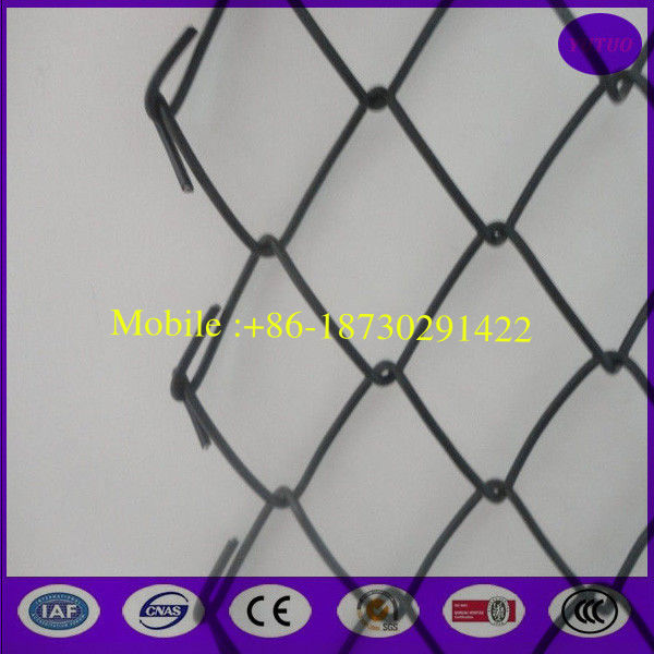 China sgs  quality 5*5cm PVC Coating Security Chainwire Fencing for Construction Site