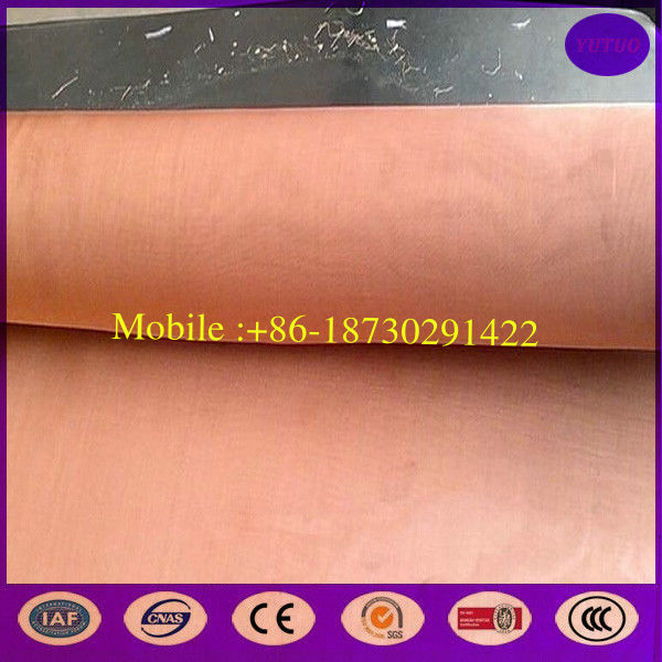 100 Mesh Copper Mesh Screen 0.0045" Wire Dia.for EMI/RFI Shielding in stock made inchina