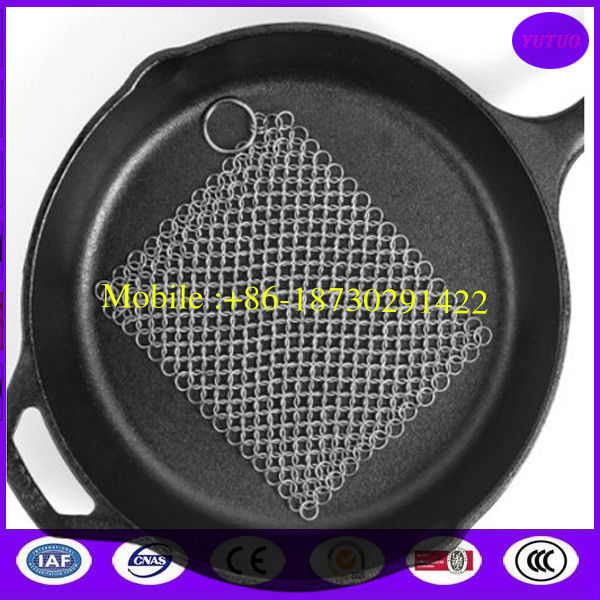 stainless sreel 1.2mm wire diamerter cast iron scrubber/pot scrubber made in china