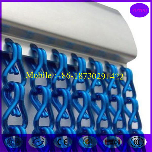 Colorful hanging aluminum chain curtain for door /office ,hotel divider