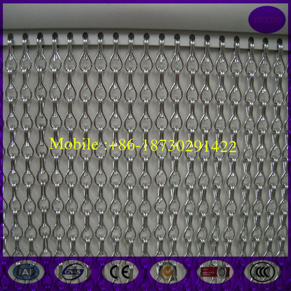 Aluminium Silver Chain Fly Wasp Insect Bug Door Screen 90cm X 200cm made by china