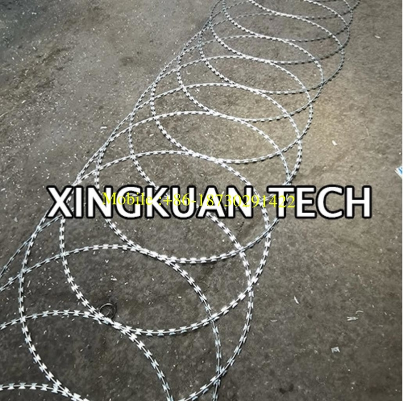 15m Length Flat Razor Wire Fencing Barbed for Type Ribbon Panels