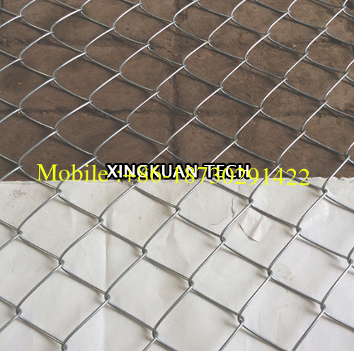 9 Gauge Hot Dipped Galvanized Chain Link Fence , Diamond Wire Mesh For Garden
