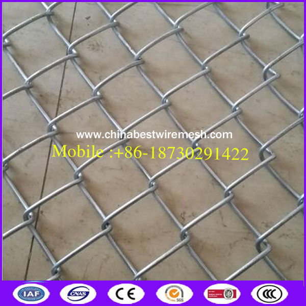 ASTM A392 standard hot galvanized Chain link fencing 50X50mm with CE certificate for dog kennels