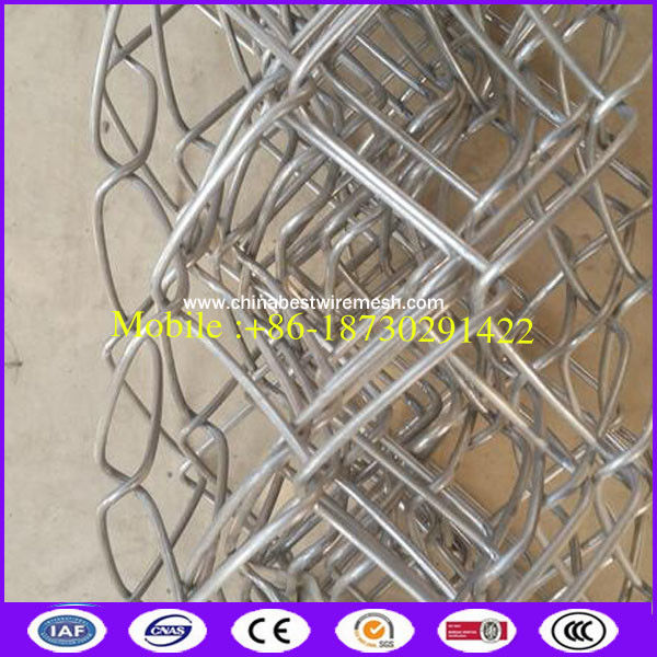 ASTM A392 standard hot galvanized Chain link fencing 50X50mm with CE certificate for electric gate operators