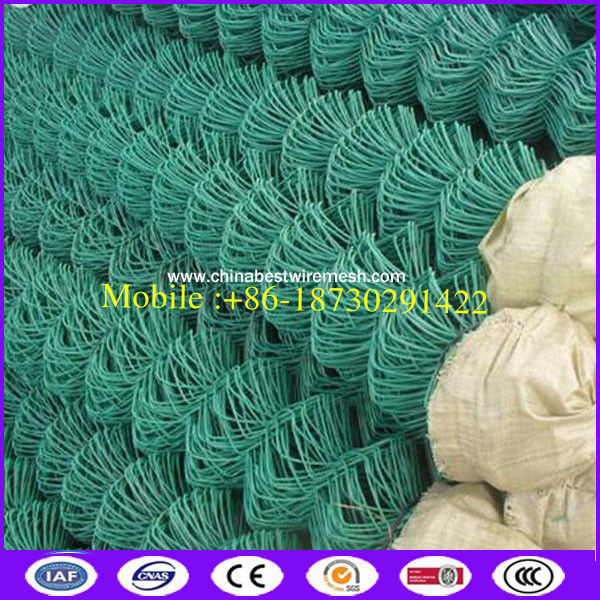 PVC/PE Coated 9gauge wire decorative chain link fence with Height 1200mm