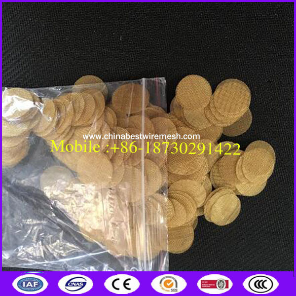 Brass Wire Smoking Pipe Screen Mesh for Improved Airflow in Tobacco Accessories