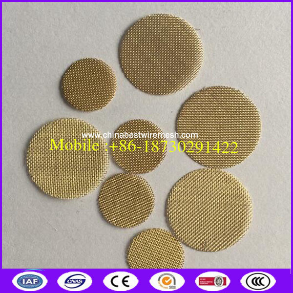Stainless 304 Steel and Brass Wire Mesh Filter Screens for Smoking Pipes 100 Pack