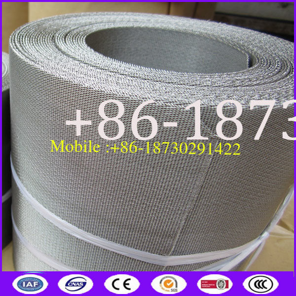 18X160 mesh 130mm width x 10m length reverse dutch weave filter screen belt