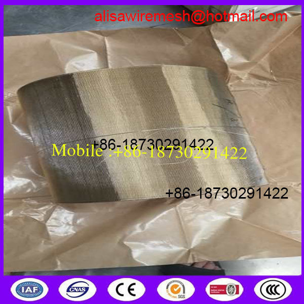 110 mesh 308mm x80m copper wire screen changer Continous filter belt screens for film blowing line