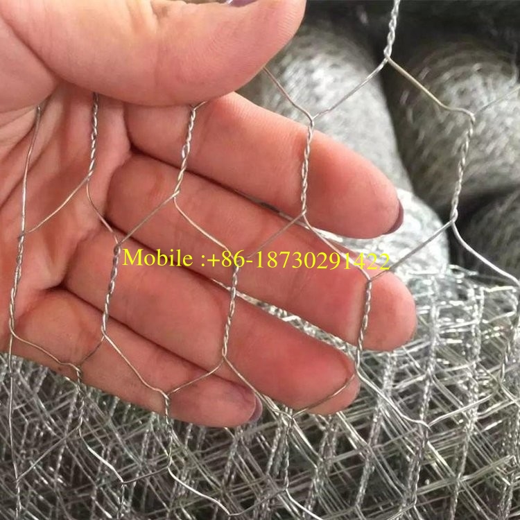 Hexagonal Wire Mesh Hot Dipped Galvanized After Weaving